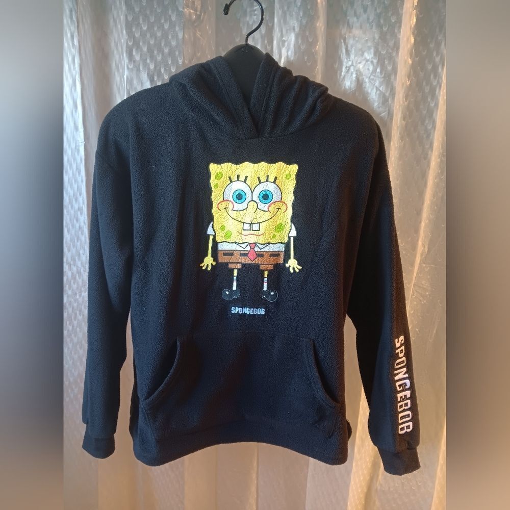 Nickelodeon Spongebob Black Hoodie Size L/(11-13)